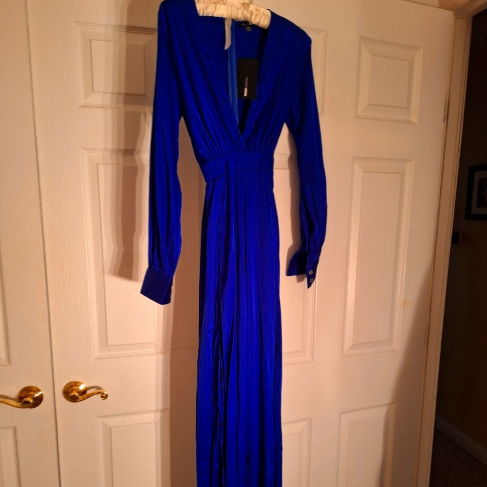 Blue evening jumpsuit/pantsuit/gown